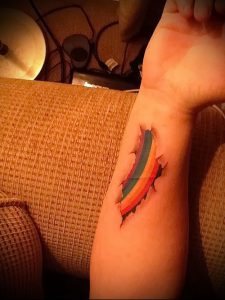 Фото тату радуга - 22072017 - пример - 075 Rainbow tattoo_tattoo-photo.ru
