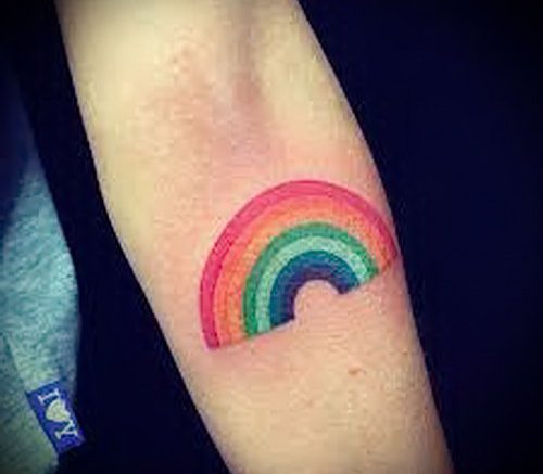 Фото тату радуга - 22072017 - пример - 102 Rainbow tattoo_tattoo-photo.ru