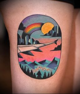 Фото тату радуга - 22072017 - пример - 106 Rainbow tattoo_tattoo-photo.ru
