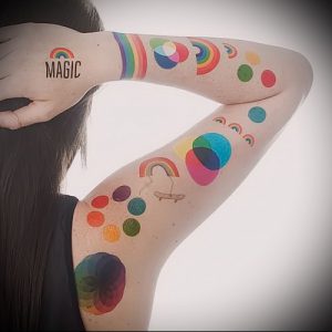 Фото тату радуга - 22072017 - пример - 123 Rainbow tattoo_tattoo-photo.ru