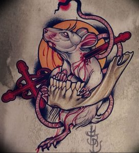 фото тату крыса от 27.07.2017 №030 - Rat tattoo_tattoo-photo.ru