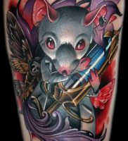 фото тату крыса от 27.07.2017 №086 — Rat tattoo_tattoo-photo.ru