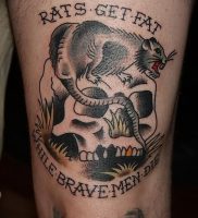 фото тату крыса от 27.07.2017 №087 — Rat tattoo_tattoo-photo.ru