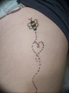 фото тату шмель от 29.07.2017 №045 - Tattoo bumblebee_tattoo-photo.ru