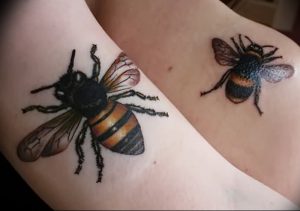 фото тату шмель от 29.07.2017 №049 - Tattoo bumblebee_tattoo-photo.ru