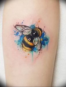 фото тату шмель от 29.07.2017 №062 - Tattoo bumblebee_tattoo-photo.ru