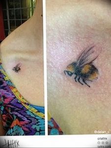 фото тату шмель от 29.07.2017 №063 - Tattoo bumblebee_tattoo-photo.ru