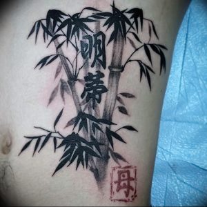 фото тату бамбук от 25.08.2017 №082 - Tattoo 13 - Tattoo bamboo - tattoo-photo.ru