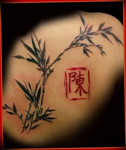 фото тату бамбук от 25.08.2017 №004 - Tattoo 13 - Tattoo bamboo - tattoo-photo.ru