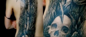 фото тату бамбук от 25.08.2017 №087 - Tattoo 13 - Tattoo bamboo - tattoo-photo.ru