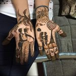 фото Рисунки мехенди на руке от 02.10.2017 №034 - mehendi on hand - tattoo-photo.ru
