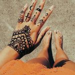 фото Рисунки мехенди на руке от 02.10.2017 №038 - mehendi on hand - tattoo-photo.ru