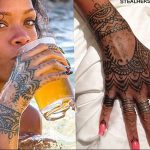 фото Тату Рианны от 30.09.2017 №029 - Rihanna Tattoo - tattoo-photo.ru