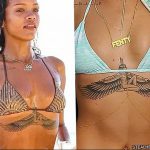 фото Тату Рианны от 30.09.2017 №030 - Rihanna Tattoo - tattoo-photo.ru
