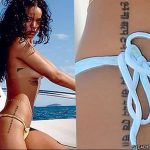 фото Тату Рианны от 30.09.2017 №031 - Rihanna Tattoo - tattoo-photo.ru