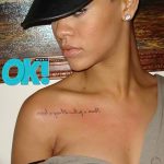 фото Тату Рианны от 30.09.2017 №050 - Rihanna Tattoo - tattoo-photo.ru
