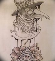фото тату Чумной Доктор от 04.10.2017 №001 — tattoo Plague Doctor — tattoo-photo.ru