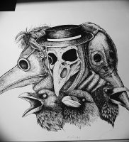 фото тату Чумной Доктор от 04.10.2017 №008 — tattoo Plague Doctor — tattoo-photo.ru