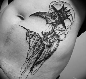 фото тату Чумной Доктор от 04.10.2017 №081 - tattoo Plague Doctor - tattoo-photo.ru