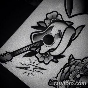 фото тату гитара от 03.09.2017 №084 - tattoo guitar - tatufoto.com