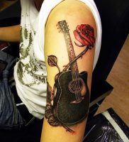 фото тату гитара от 03.09.2017 №087 — tattoo guitar — tatufoto.com