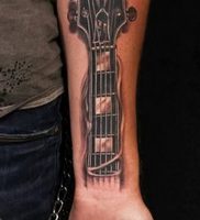 фото тату гитара от 03.09.2017 №101 — tattoo guitar — tatufoto.com