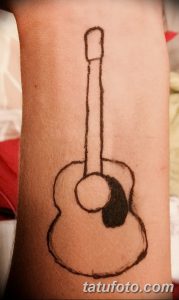 фото тату гитара от 03.09.2017 №102 - tattoo guitar - tatufoto.com