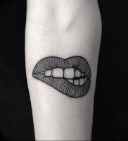 фото тату губы рисунок от 30.09.2017 №007 — tattoo lips drawing — tattoo-photo.ru