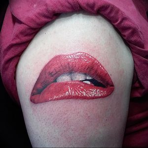 фото тату губы рисунок от 30.09.2017 №041 - tattoo lips drawing - tattoo-photo.ru