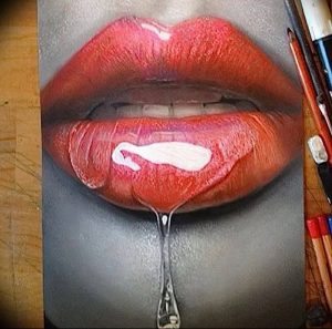 фото тату губы рисунок от 30.09.2017 №046 - tattoo lips drawing - tattoo-photo.ru