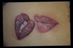 фото тату губы рисунок от 30.09.2017 №053 - tattoo lips drawing - tattoo-photo.ru