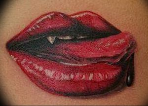 фото тату губы рисунок от 30.09.2017 №084 - tattoo lips drawing - tattoo-photo.ru