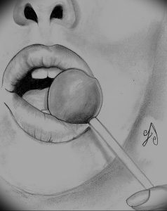 фото тату губы рисунок от 30.09.2017 №085 - tattoo lips drawing - tattoo-photo.ru