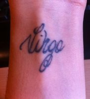 фото тату знак зодиака Дева от 30.09.2017 №001 — tattoo zodiac sign Virgo — tattoo-photo.ru
