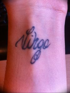 фото тату знак зодиака Дева от 30.09.2017 №001 - tattoo zodiac sign Virgo - tattoo-photo.ru