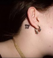 фото тату знак зодиака Дева от 30.09.2017 №002 — tattoo zodiac sign Virgo — tattoo-photo.ru