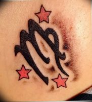 фото тату знак зодиака Дева от 30.09.2017 №007 — tattoo zodiac sign Virgo — tattoo-photo.ru