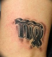 фото тату знак зодиака Дева от 30.09.2017 №013 — tattoo zodiac sign Virgo — tattoo-photo.ru