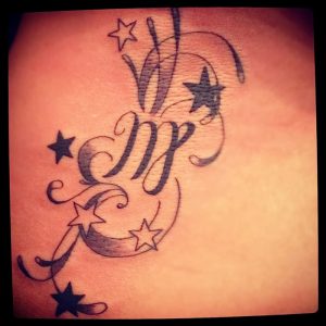фото тату знак зодиака Дева от 30.09.2017 №014 - tattoo zodiac sign Virgo - tattoo-photo.ru