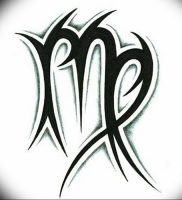 фото тату знак зодиака Дева от 30.09.2017 №016 — tattoo zodiac sign Virgo — tattoo-photo.ru