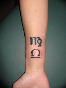 фото тату знак зодиака Дева от 30.09.2017 №026 - tattoo zodiac sign Virgo - tattoo-photo.ru