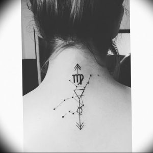 фото тату знак зодиака Дева от 30.09.2017 №033 - tattoo zodiac sign Virgo - tattoo-photo.ru