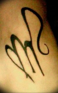 фото тату знак зодиака Дева от 30.09.2017 №040 - tattoo zodiac sign Virgo - tattoo-photo.ru