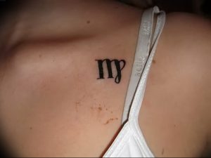 фото тату знак зодиака Дева от 30.09.2017 №063 - tattoo zodiac sign Virgo - tattoo-photo.ru