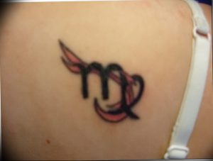 фото тату знак зодиака Дева от 30.09.2017 №069 - tattoo zodiac sign Virgo - tattoo-photo.ru