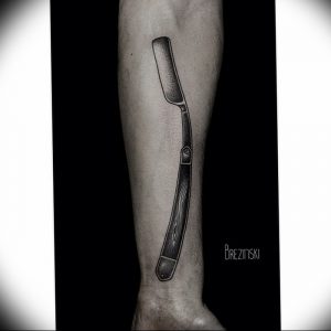 фото тату лезвие (опасная бритва) от 08.09.2017 №013 - tattoo dangerous razor