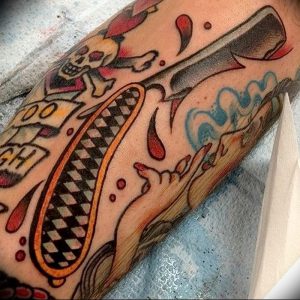 фото тату лезвие (опасная бритва) от 08.09.2017 №024 - tattoo dangerous razor