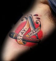 фото тату лезвие (опасная бритва) от 08.09.2017 №081 — tattoo dangerous razor