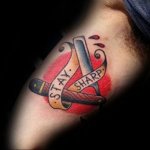 фото тату лезвие (опасная бритва) от 08.09.2017 №081 - tattoo dangerous razor