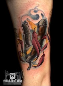 фото тату лезвие (опасная бритва) от 08.09.2017 №082 - tattoo dangerous razor
